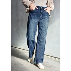 Street One Studio Dames Wide Legs Jeans in Blauw, in size: 29