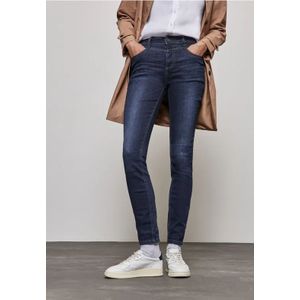 Street One Dames Slanke jeans in Blauw, in size: 36