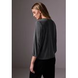 Street One - Jersey Shirt - Grijs - Dames - Blouse-look