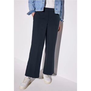 Street One - Wide Legs - Broek - Blauw - Loose Fit - Mid Waist