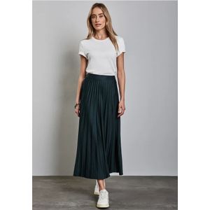 Street One Dames Geplooide rok in Groen, in size: 40