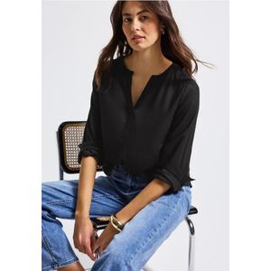 STREET ONE - Blouse - Zwart - Tuniekstijl - Lange Mouwen