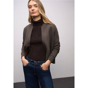 Street One Dames Jas met structuur in Bruin, in size: 34