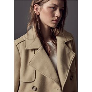 Street One Studio Dames Korte trenchcoat in Beige, in size: 44