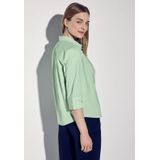 Street One - A345533 - Corduroy Blouse - Milky Green - Dames
