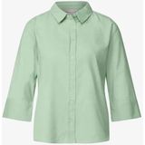 Street One - A345533 - Corduroy Blouse - Milky Green - Dames