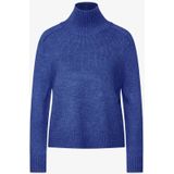 Street One Studio Dames Trui met col in Blauw, in size: 36