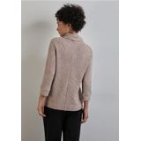 Street One - A322238 - T-shirt - Mocha Beige - 3/4 Mouwen