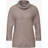 Street One - A322238 - T-shirt - Mocha Beige - 3/4 Mouwen