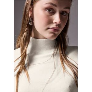 Street One - Studio F303056 LTD - Cropped Turtle Sweater - Lucid White - Dames