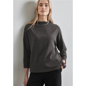 Blouse - Mélange - Jersey - Driekwart Mouw - Losse Pasvorm