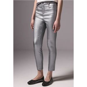 Street One Studio Dames Broek met coating in Zilver, in size: 32