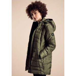 Street One Dames Gewatteerd jack in Groen, in size: 46