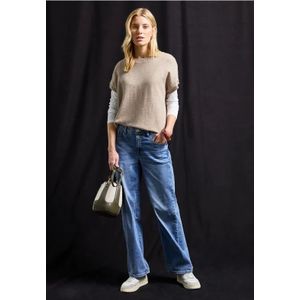 Street One Dames Cozy trui in Beige, in size: 44