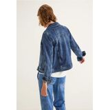 Street One Dames Jeansjasje in blauw in Blauw, in size: 34