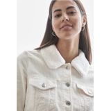 Street One - Corduroy Jack - Dames - Groen - Katoen - Afneembare Kraag