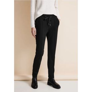 Street One Dames Loose fit broek in Zwart, in size: 40