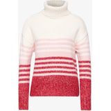 Street One - Gebreide Trui - Roze - Dames - Gestreept