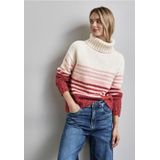 Street One - Gebreide Trui - Roze - Dames - Gestreept