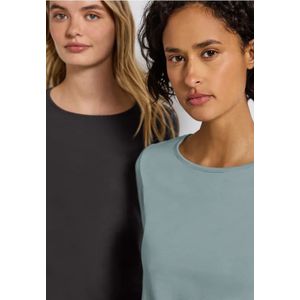 Street One Dames 2-pack shirts met lange mouwen in Multicolour, in size: 44
