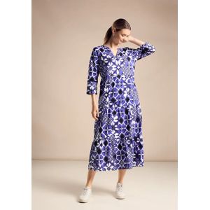 Street One Dames Tuniekjurk met print in Blauw, in size: 34