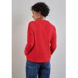 Street One - Pluizig Shirt - Rood - Dames