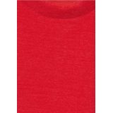Street One - Pluizig Shirt - Rood - Dames