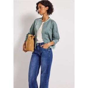 Street One - Satijnen Blouson - Blauw - Dames