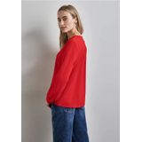 Street One - Gestructureerde Blouse - Rood - Dames
