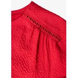 Street One - Gestructureerde Blouse - Rood - Dames