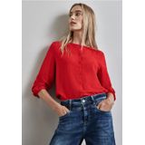 Street One - Gestructureerde Blouse - Rood - Dames