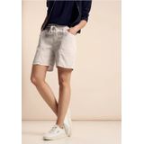Street One Dames Jeansshort in Beige, in size: 25
