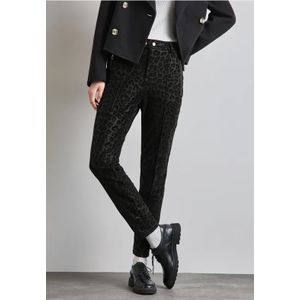 Street One Dames Gecoate leo broek in Zwart, in size: 34