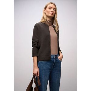 Street One Dames Gezellig vest in Bruin, in size: 46