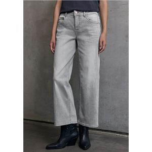 Street One - Studio - Wide Legs Jeans - Grijs - Mid Waist