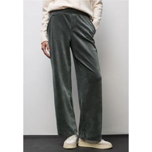 Street One - Dames Straight Legs - Corduroy Broek - Groen
