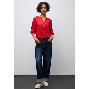 Street One Dames Tuniek met gespleten hals in Rood, in size: 34