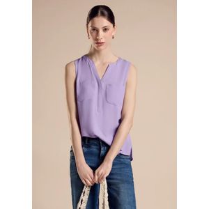 Street One Dames Zomerse blousetop in Paars, in size: 36