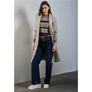 Street One Dames Trui met strepen in Beige, in size: 34