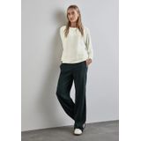 Street One - Gestructureerd Overhemd - Wit - Viscosemix met Stretch