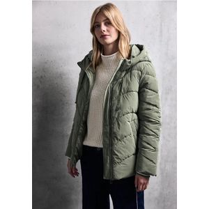Street One Studio Dames Jas met doorgestikte golven in Groen, in size: 34