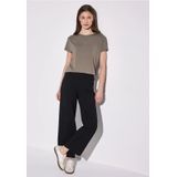 STREET ONE - Shirttop Style Crista - Stone Brown - Met Hangende Schouders
