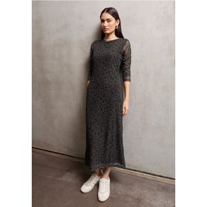 Street One - Studio - Netjurk - Bruin - Dames - Midilengte - Dierenprint