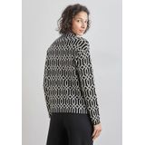 Street One - Gebreide Trui - Multicolor - Jacquard - Dames