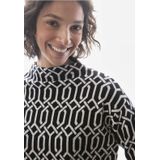 Street One - Gebreide Trui - Multicolor - Jacquard - Dames