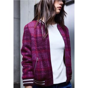 Street One Studio Dames Geruite blouson van verengaren in Paars, in size: 34