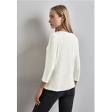 Street One - A322312 - T-shirt - Gebroken Wit - Dames