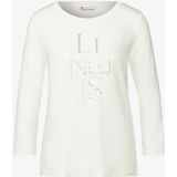 Street One - A322312 - T-shirt - Gebroken Wit - Dames