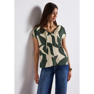 Street One Dames Shirt met print in Groen, in size: 34