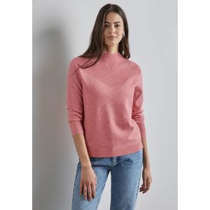 Street One Dames Stevige mixtrui in Roze, in size: 46